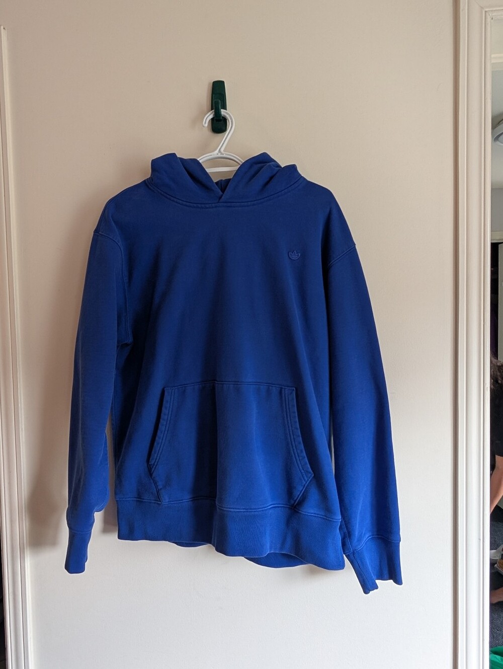 adidas Men's Blue Crewneck Hoodie